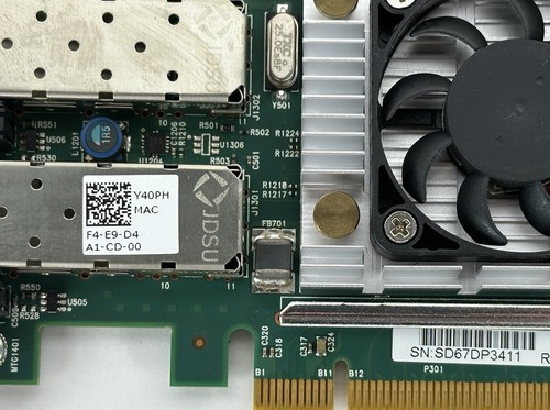 Dell Broadcom 57810 Dual Port 10G SFP+ PCIe x4 Network Adapter 0Y40PH 2-Port LP - Picture 6 of 8