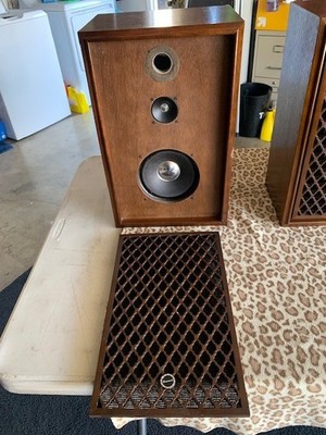 Pair Vintage Sansui Sp-30 2 Way Speaker System Book Shelf Speakers