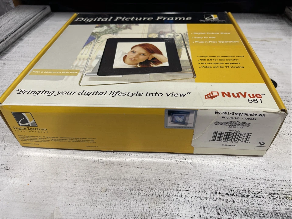 Digital Picture Frame - NuVue 561- Spectrum Inc-  New Still In Box 6 inch screen - Image 2 of 4