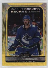 2021 O-Pee-Chee Platinum Marquee Rookies Neon Yellow Surge Kyle Burroughs 03mf