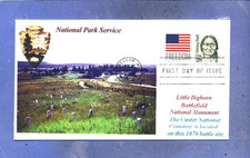 LITTLE BIG HORN BATTLEFIELD NATIONAL MONUMENT Flag FirstDay, Chief Sitting Bull