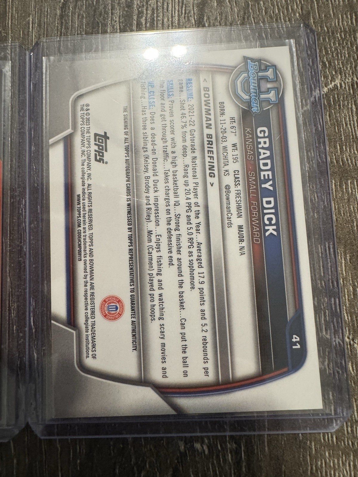 2023-24 Phoenix GRADEY DICK Orange Prizm /99 #282 Rookie RC Toronto Raptors SP