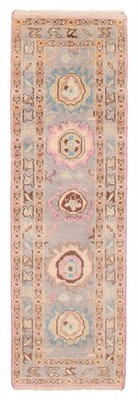 Vintage Hand-knotted Runner Rug 2'4'' x 7'11'' Traditional Oriental Wool Carpet