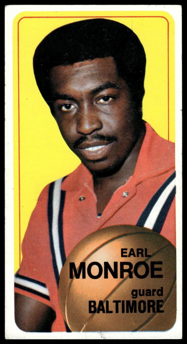 Topps Earl Monroe Basketball Baltimore Bullets Sports Trading