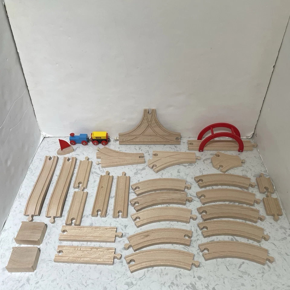 Juego de tren de madera Brio tierra y mar vintage 1997 Foto 2 de 4