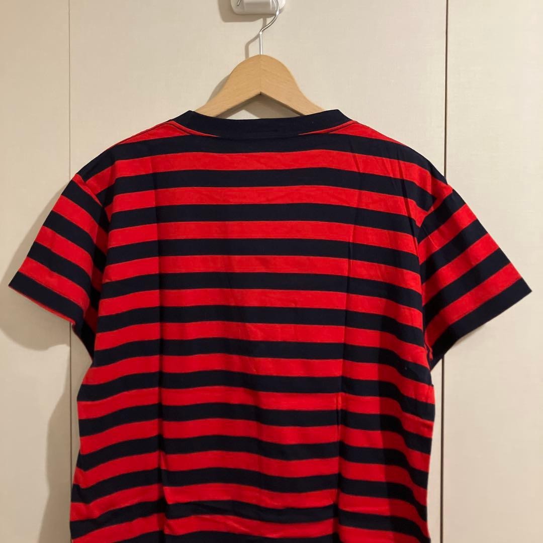 Butcher Products Border Tee 42 Navy Red Size XL | eBay