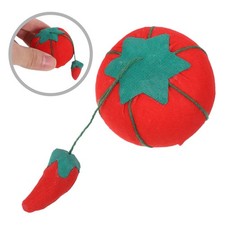 2 Pcs Sewing Wrist Tomato Floral Pin Cushions Needle Pincushions Accessories