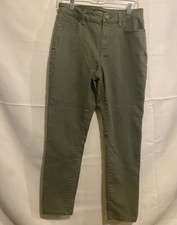 d.jeans Repreve Women's Dark Wash Green Skinny Slim Stretch 5-Pocket Jeans 8