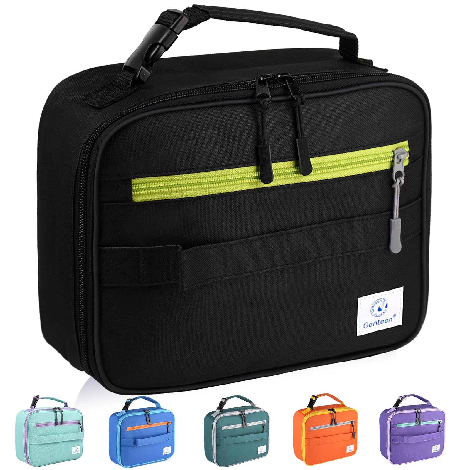 Genteen Lunch Box Kids, Insulated Lunch Bag Kids Boys Girls Back to School, Soft