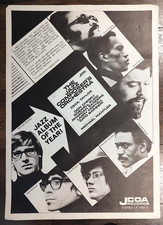 JCOA Jazz Composers Orchestra Promo Poster 1960s Cecil Taylor Don Cherry 20x28