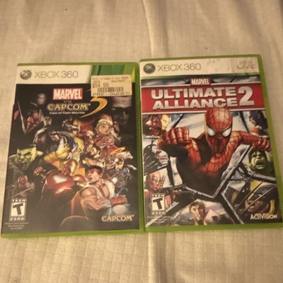Activision Marvel Ultimate Alliance 2 & Marvel vs. Capcom 3 Xbox 360 w/Manual