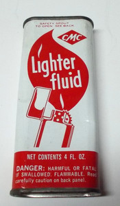 Vintage CMC 4 oz. Lighter Fluid Can, Empty