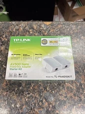 NEW Sealed - TP-LINK AV500 NANO POWERLINE ADAPTER STARTER KIT TL-PA4010KIT