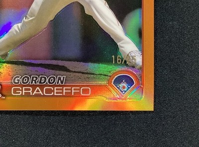 2025 Topps Chrome Gordon Graceffo RC Rookie Orange Refractor /25