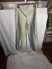 Carlisle/Sport 100 Silk Pants Trousers Women's Size 6 "Celery" Green Vintage