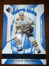 2023-24 Sp - Rookie Authentics Matthew Poitras Blue (RC) Boston Bruins