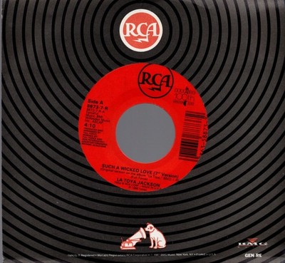 7''  La Toya Jackson   Such A Wicked Love - US RCA   8873-7-R 1988