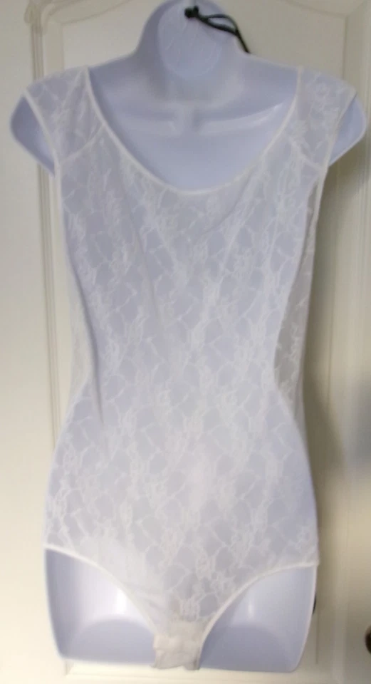 Mameluco de encaje Natori blanco talla XX-Grande. Estilo 780303 Foto 3 de 3