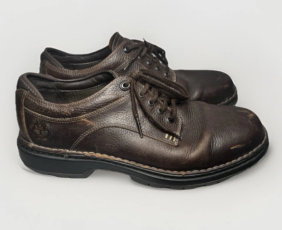 复古皮革 Timberland 男式 Madison Summit 牛津棕色型号 29511 尺码 11M — 第 2/4 张图片