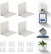 Floating Book Shelves for Wall, Steel Constructed Hidden Bookshelf with Mounting