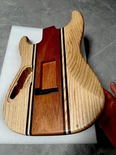 AAAAA Handcrafted 5-Piece Guitar Body Ash Mahogany Satin Natural Wood Grain
