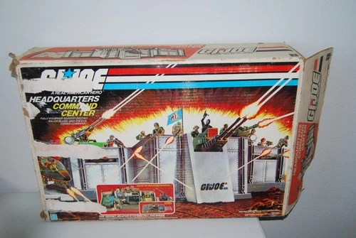 💥1983 G. I. JOE HEADQUARTERS COMMAND CENTER WITH BOX VINTAGE ORIGINAL