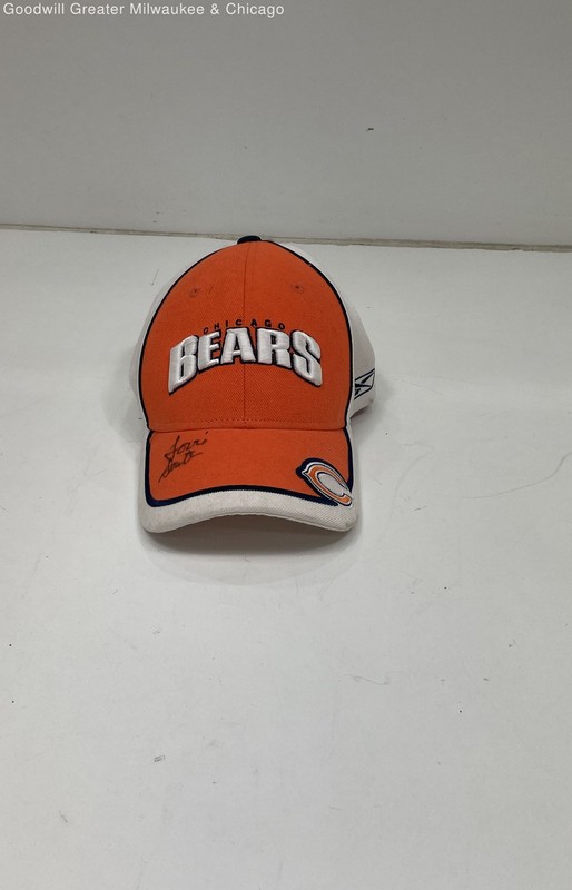 Vintage Lovie Smith Autographed Reebok Chicago Bears Orange Cap
