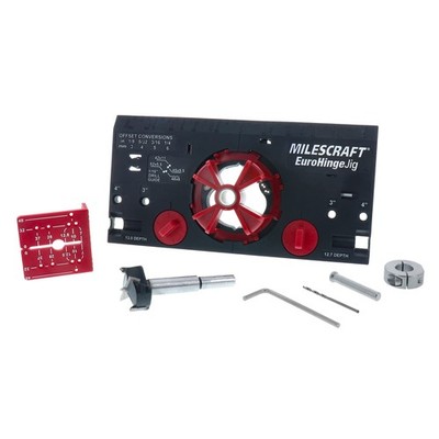 Milescraft 1342 Euro Hinge Jig Concealed Hinge Jig, Drilling Guide, Drill Guide