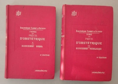Précis d'obstétrique - Tomes I et II - Photo 1/4