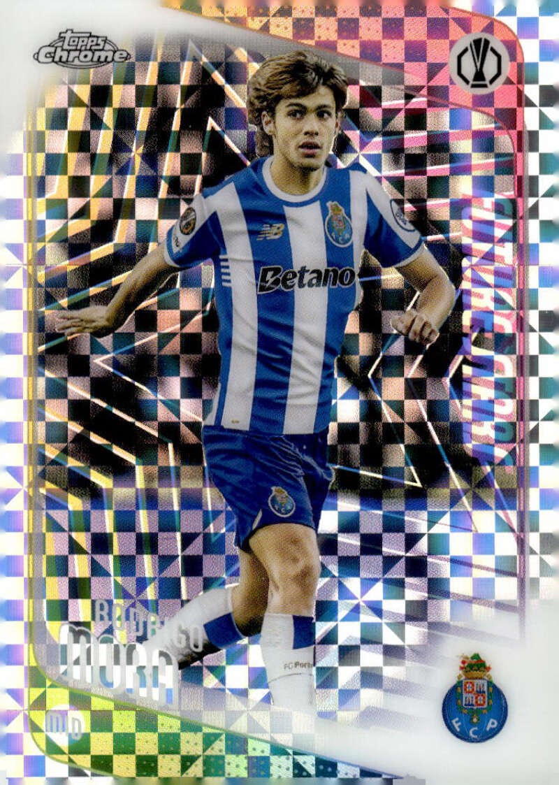 RODRIGO MORA 2025-26 Topps Chrome UEFA UCC X-Fractor Refractor #83 Soc ID:169051