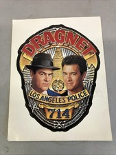 Vintage 1987 Dragnet Film Naklejka promocyjna Dan Ackroyd Tom Hanks Los Angeles