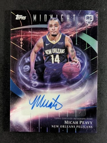 2025-26 Topps Midnight MICAH PEAVY RC Auto Stroke of Midnight #SMR-MP