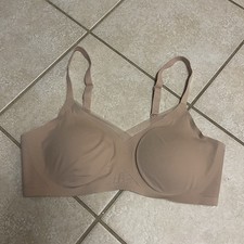 Honeylove Mesh Bra Size Large Nude Beige Wireless Adjustable Comfort Padded