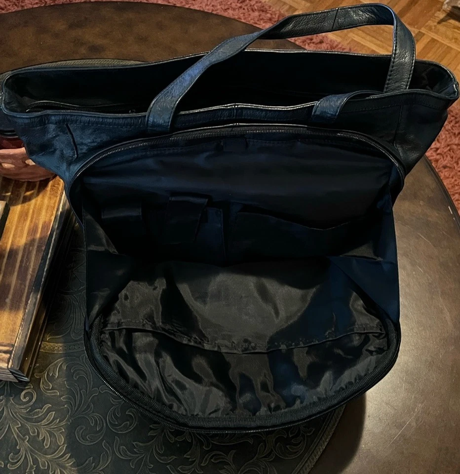 APC Leather Tote Bag Shoulder Bag Black VERY NICE - Image 4 of 4