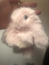 New Fluffy Pom Pom Keychain Bag Charm Faux Fur Puff Ball Key Ring Purse Accesso