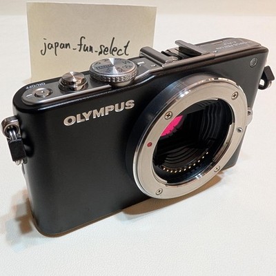Olympus Pen Lite E-PL3 Black Mirrorless Digital Camera Body MFT 12.3MP Exc+++++