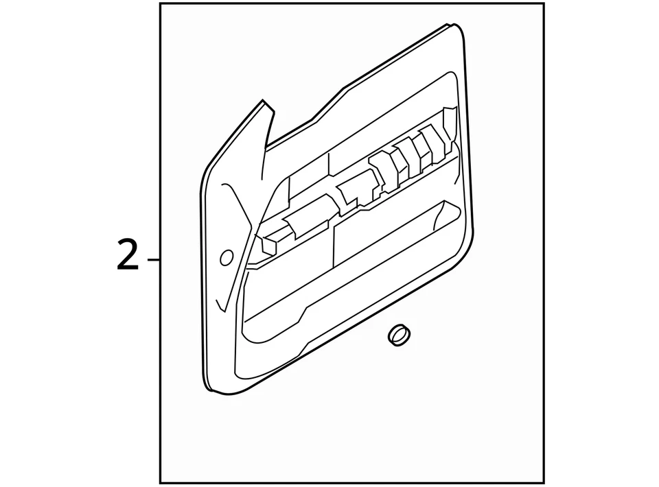 Panel de moldura de puerta para Ford F-150 y Lincoln Mark LT 2011 BL3Z1823942FA - NUEVO OEM Foto 4 de 4