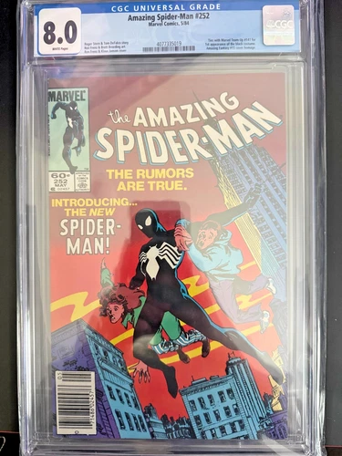 amazing spiderman 252  | first appearance black suit Spider-Man |