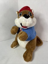Buc-ees Plush Beaver Don't Mess with Texas Blue Shirt 10" Stuffed Animal Toy