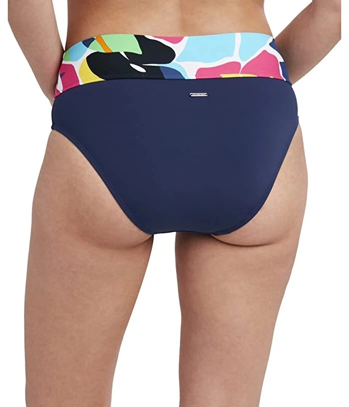 Nautica Jungle Core Blue Bikini Bottoms Size Small 2438 - Image 2 of 2