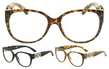 KLEO OVERSIZED GOLD LION MEDALLION CAT EYE CLEAR LENS SUNGLASSES RETRO DESIGNER