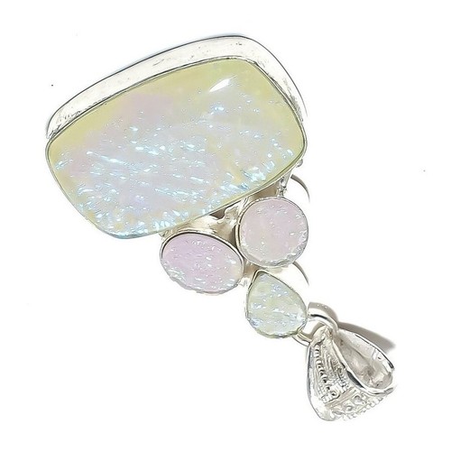 Australian Triplets Opal Gemstone 925 Sterling Silver Handmade Jewelry Pendant - Picture 3 of 8