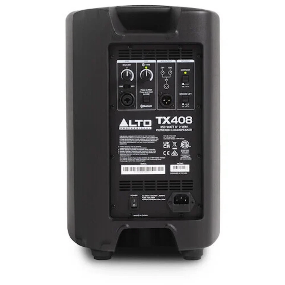 Alto Professional TX 408 350-WATT 8-INCH 2-WAY POWERED SPKR W BT - Image 3 of 3