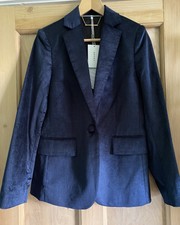 Frame Blue Velvet Blazer, New With Tags