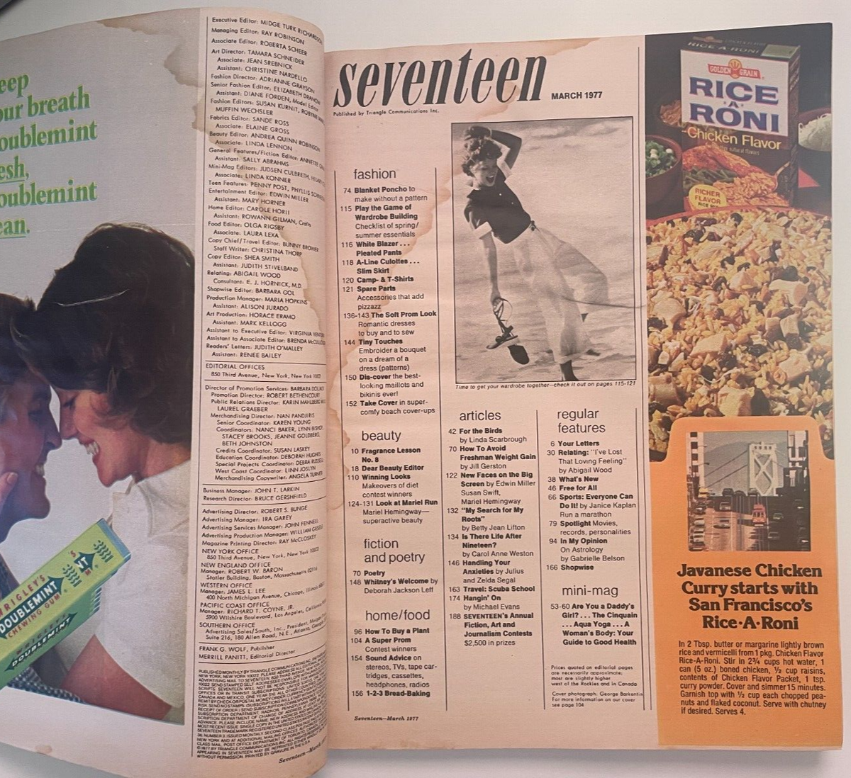 1977 Seventeen Magazine | March | Acceptable | eBay