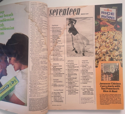 1977 Seventeen Magazine | March | Acceptable | eBay