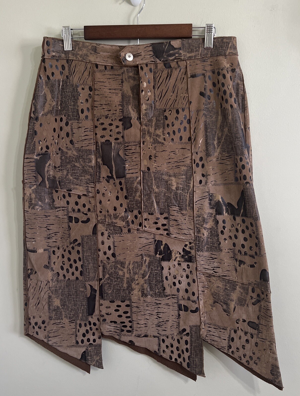 Design By Impression Jean USA Patch Work Skirt As… - image 1