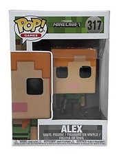 Minecraft Alex Funko Pop Vinyl Figure Video Gaming Game 317 Steve Mojang