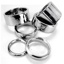 LeLuv Eyro Stainless Steel Glans/Cock Rings 5mm Width | Choose Diameter & Height