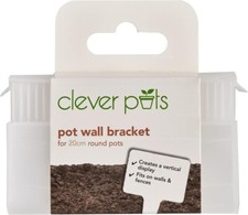 1 x Clever Pots Round Pot Wall Bracket for 20cm Plant Pots